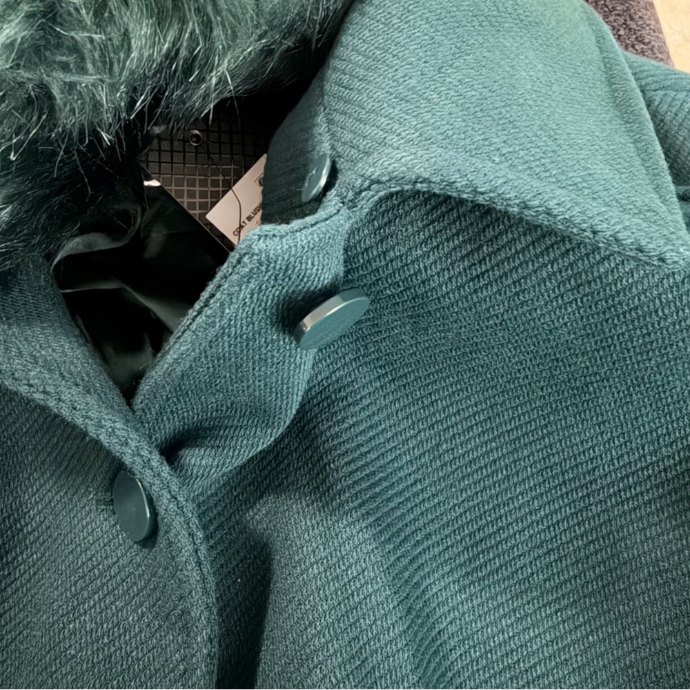 NWT City Chic Blushing Belle Coat - Jade Green - Size 20 / L - Picture 12 of 16